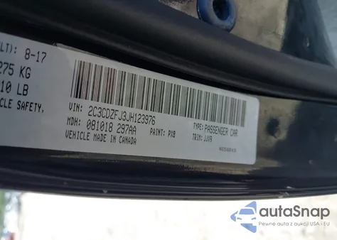 2018 Dodge Challenger R/T 392 from USA, damaged, VIN 2C3CDZFJ3JH123976